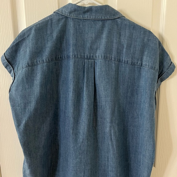 J. McLaughlin 💙 Erika Linen-blend blouse, amazing condition, size: M - Picture 11 of 16